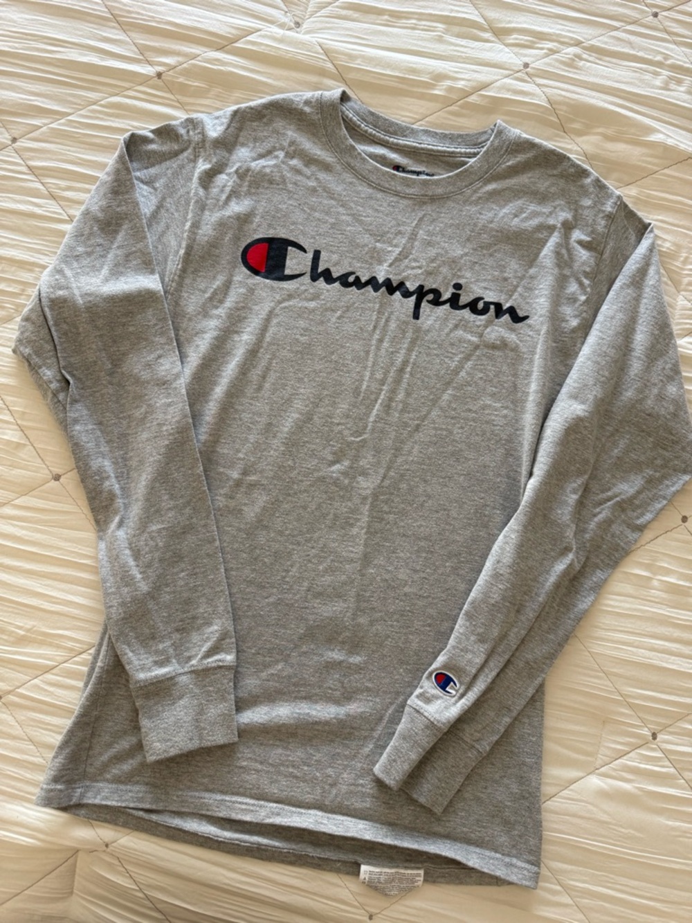 Champion  Long Sleeve Logo Tees
